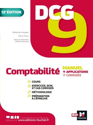 cover image of DCG 9--Comptabilité--Manuel et applications 12e édition